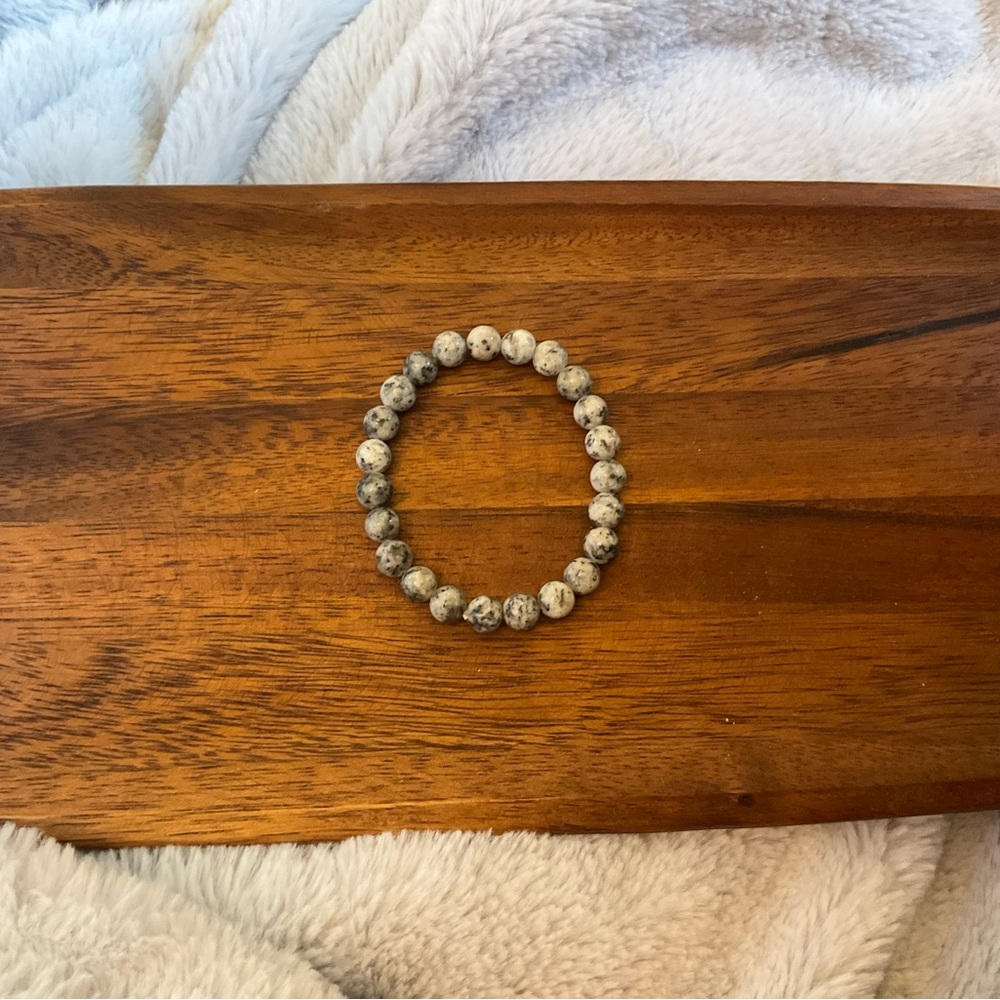 Black Jasper Stone Beaded Bracelet